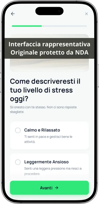Screenshot dell'app Empowerment mentale