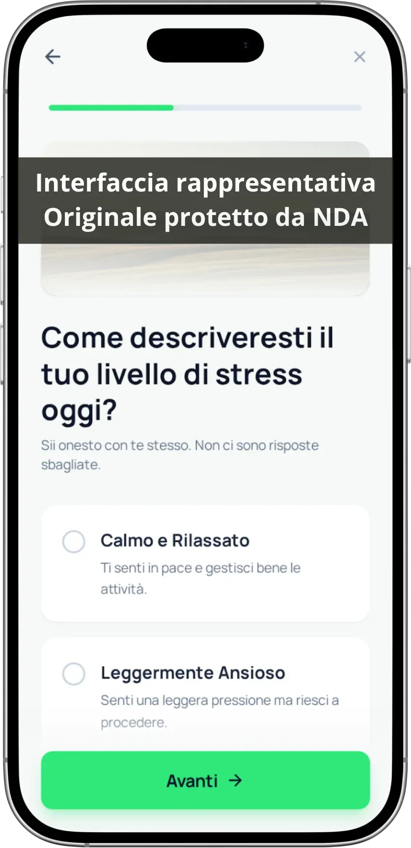 Screenshot dell'app Empowerment mentale