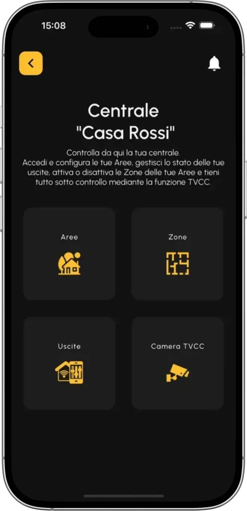 Screenshot dell'app Leonardo