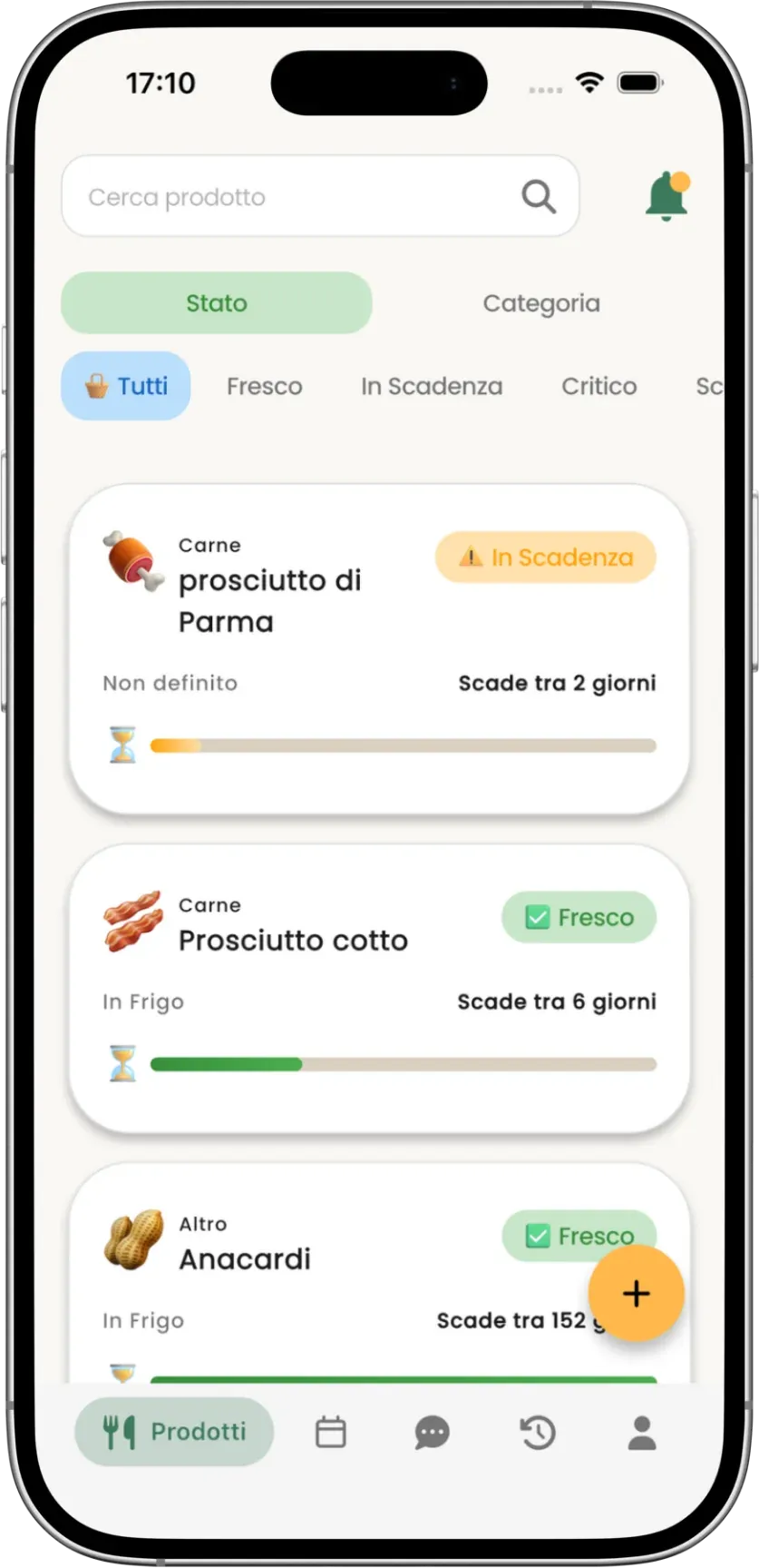 Screenshot dell'app Skado